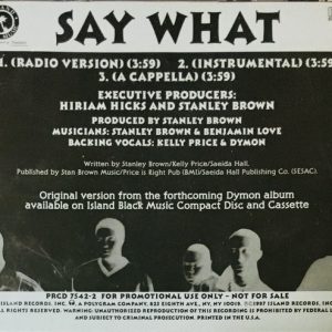 Dymon - Say What (CDS)