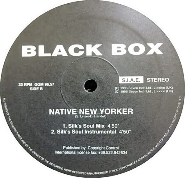 Black Box - Native New Yorker (R&B Mixes) Limited Edition - Image 3