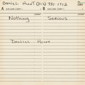 Daniel Hunt - Demo Tape (Cassette Press Only)