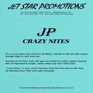 J.P. - Crazy Nites (Unreleased) (CDS)