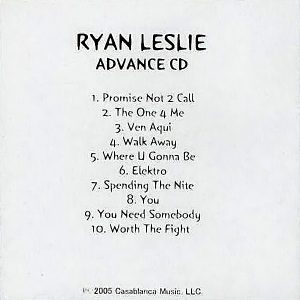Ryan Leslie - Ryan Leslie (Advance Promo) (Rare)
