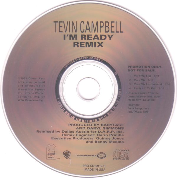 Tevin Campbell - Im Ready (Remix Promo CDM)