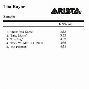 Tha Rayne - Promo Sampler (EP) (Rare)