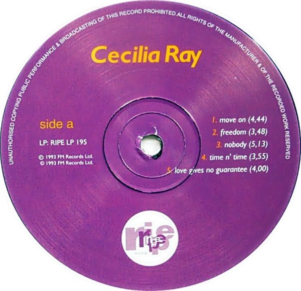 Cecilia Ray - Cecilia Ray (LP Album) - Image 3