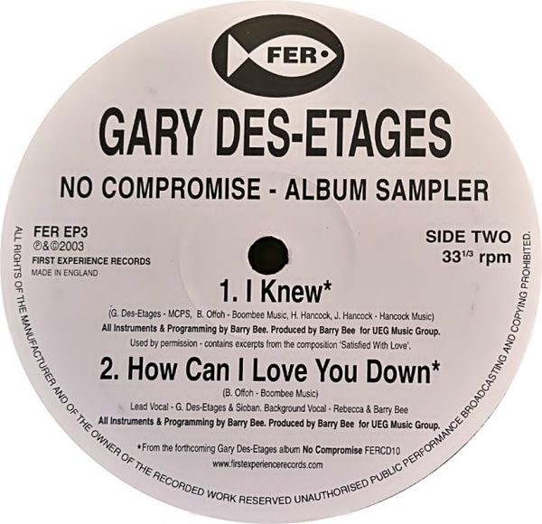 Gary Des-Etages - No Compromise  (Album Sampler) - Image 3