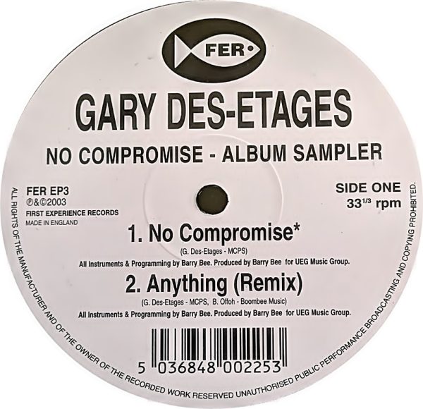 Gary Des-Etages - No Compromise  (Album Sampler) - Image 2