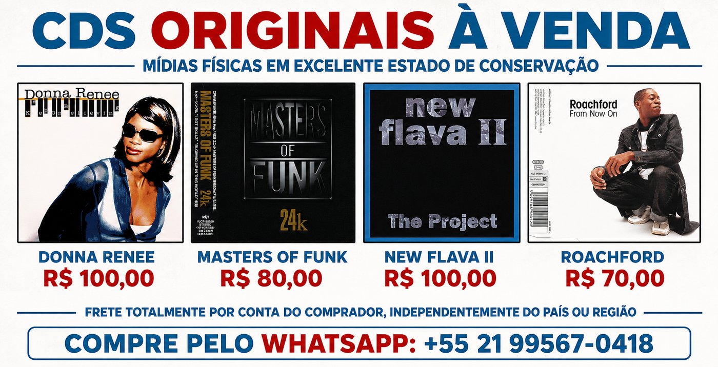 Banner CDs Originais à Venda - Three Heads Records - Donna Renee, Masters Of Funk, New Flava II, Roachford